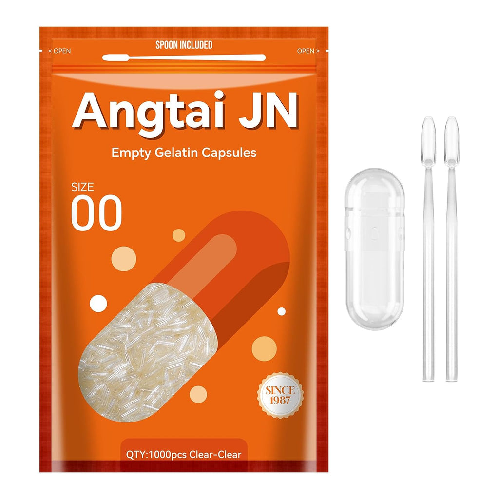 Cápsulas de Gelatina Vacías Tamaño 00 - 100 uds - Angtai JN