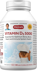 ANDREW LESSMAN Vitamina D3 5000 IU, 360 Cápsulas