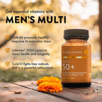 Mt. Angel Vitamins - Multivitamínico Diario para Hombres 50+ con Hierro, Calcio y KSM-66 Ashwaganda, 60 Cápsulas