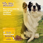 Probióticos Vet Strength para Perros - Alivio Digestivo e Inmunitario - Sabor Calabaza, 90 Masticables