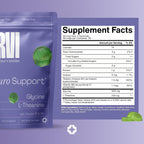 URVI® Neuro Gummies – 500mg Glicina, 150mg L-Teanina, Vitaminas B1 y B6 – Sin Cafeína ni Azúcar – Sabor Té Verde y Manzana – 60 Gominolas