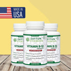 Zaytun Halal Vitamina B12 1000mcg - Comprimidos Masticables para Energía y Metabolismo