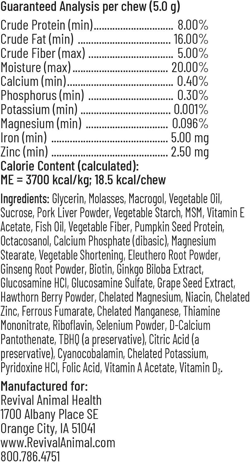 Breeder's Edge Oxy Stud – Suplemento multivitamínico para perros y gatos machos, masticables suaves, 60 unidades para razas medianas y grandes