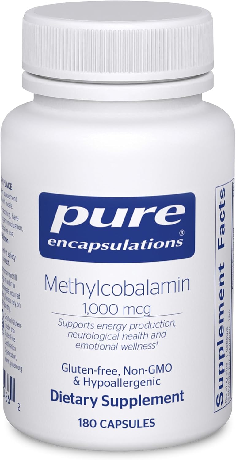 Pure Encapsulations Methylcobalamin 1,000 mcg - 60 Capsules - Vitamin B12 Supplement