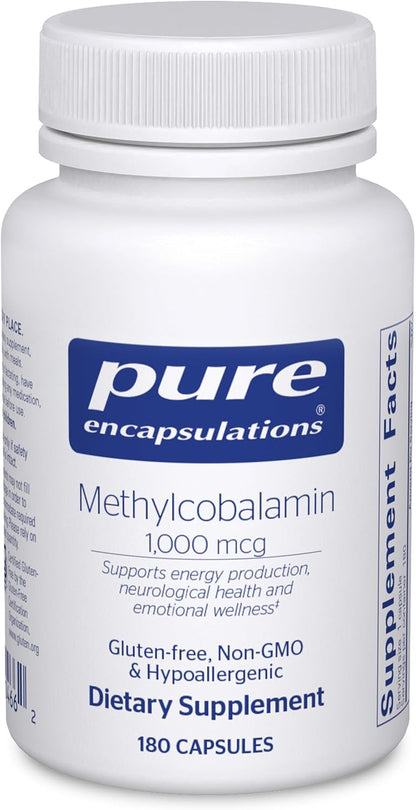 Pure Encapsulations Metilcobalamina 1.000 – Personas mayores: Con la edad, la capacidad de absorber B12 de los – Image 8