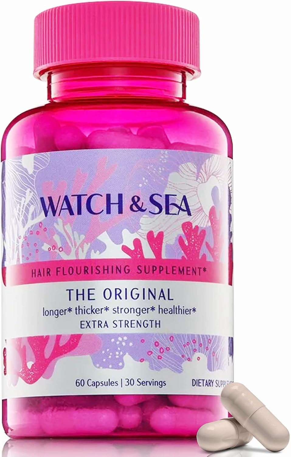 Watch & Sea Hair Flourishing Extra-Strength Capsules - 60 Cápsulas