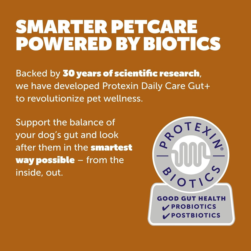 Protexin Daily Care Gut+ Wellness - 60 masticables sabor pato y zanahoria para perros