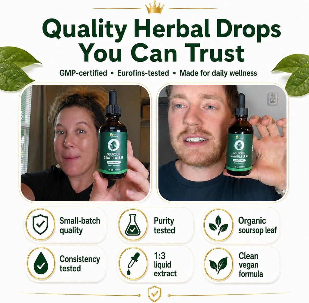 KingHealth Extracto Líquido de Hojas de Graviola Orgánico - 30 ml