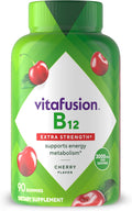 Vitafusion Extra Strength Vitamin B12 Gummies - 90 Gominolas de Vitamina B12, Sabor Cereza