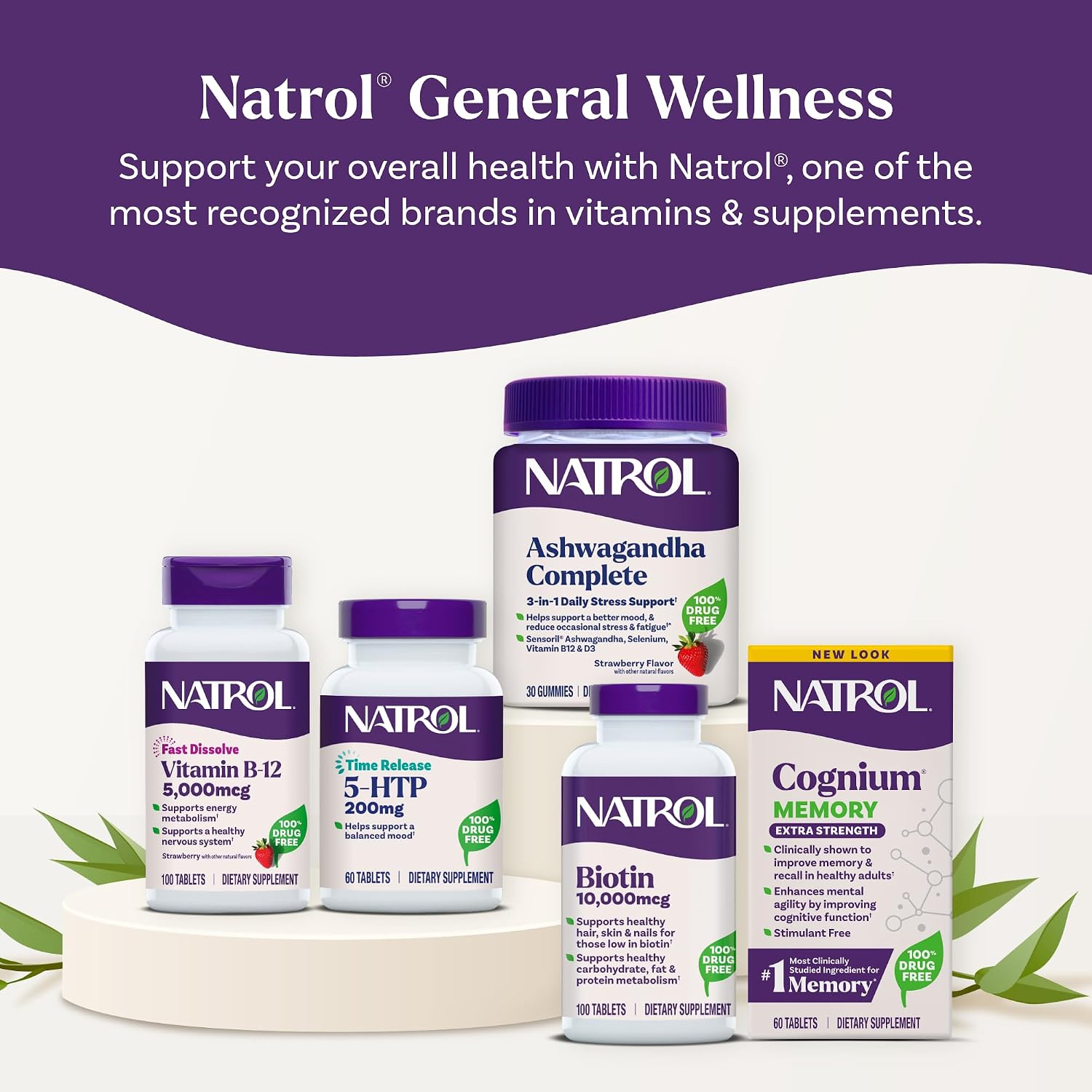 Natrol Beauty Biotin 10,000 mcg, 100 comprimidos