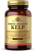 Solgar Kelp del Atlántico Norte, 250 Comprimidos - Fuente Natural de Yodo
