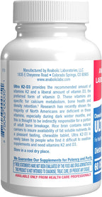 Anabolic Laboratories Vitamina D3 K2 Masticable - 2000UI D3, 80mcg K2, Sabor Canela (60 Comprimidos)