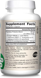 Jarrow Formulas Jarro-Dophilus + FOS - 3.4 Billion CFU Per Dose - Probiotic and Prebiotic Supplement - 300 Vegetarian Capsules