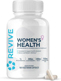 Revive MD Hormone Balance for Women – Suplemento de equilibrio hormonal con Myo-Inositol, Chaste Berry, DIM, Vitaminas C y E, Aceite de Onagra (180 Cápsulas)