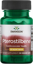 Swanson Pterostilbene 5 mg, 30 Cápsulas Veganas