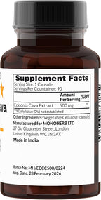 Ecklonia Cava Extracto 500 mg por Cápsula - 90 Cápsulas Vegetarianas