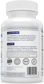Zen Nutrients NeuraZenX - Suplemento de Apoyo Nervioso con Ácido Alfa Lipoico, Benfotiamina, L-Carnitina y Cúrcuma