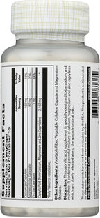 Solaray Capryl - Ácido Caprílico con Calcio, Magnesio y Zinc, 100 Cápsulas