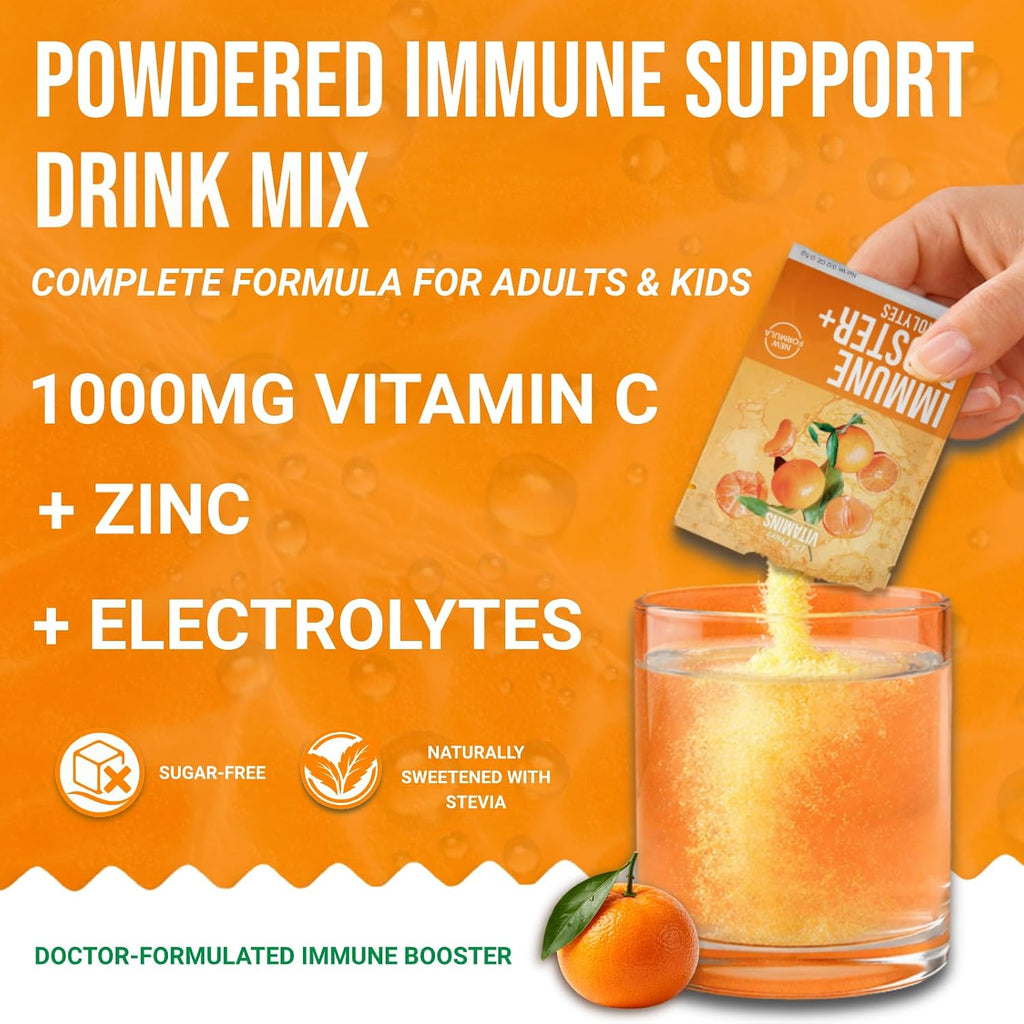 Dr. Price’s Vitamina C y Electrolitos en Polvo - Sabor Mandarina, 20 sobres