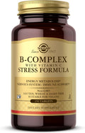Solgar Complejo B con Vitamina C, Fórmula Anti-Estrés, 250 Comprimidos