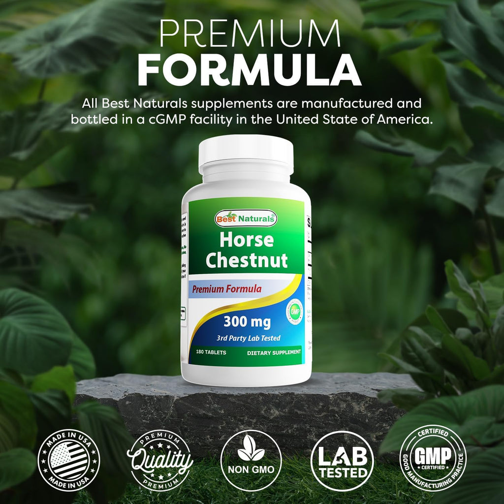 Best Naturals Extracto de Castaño de Indias 300 mg 180 Comprimidos