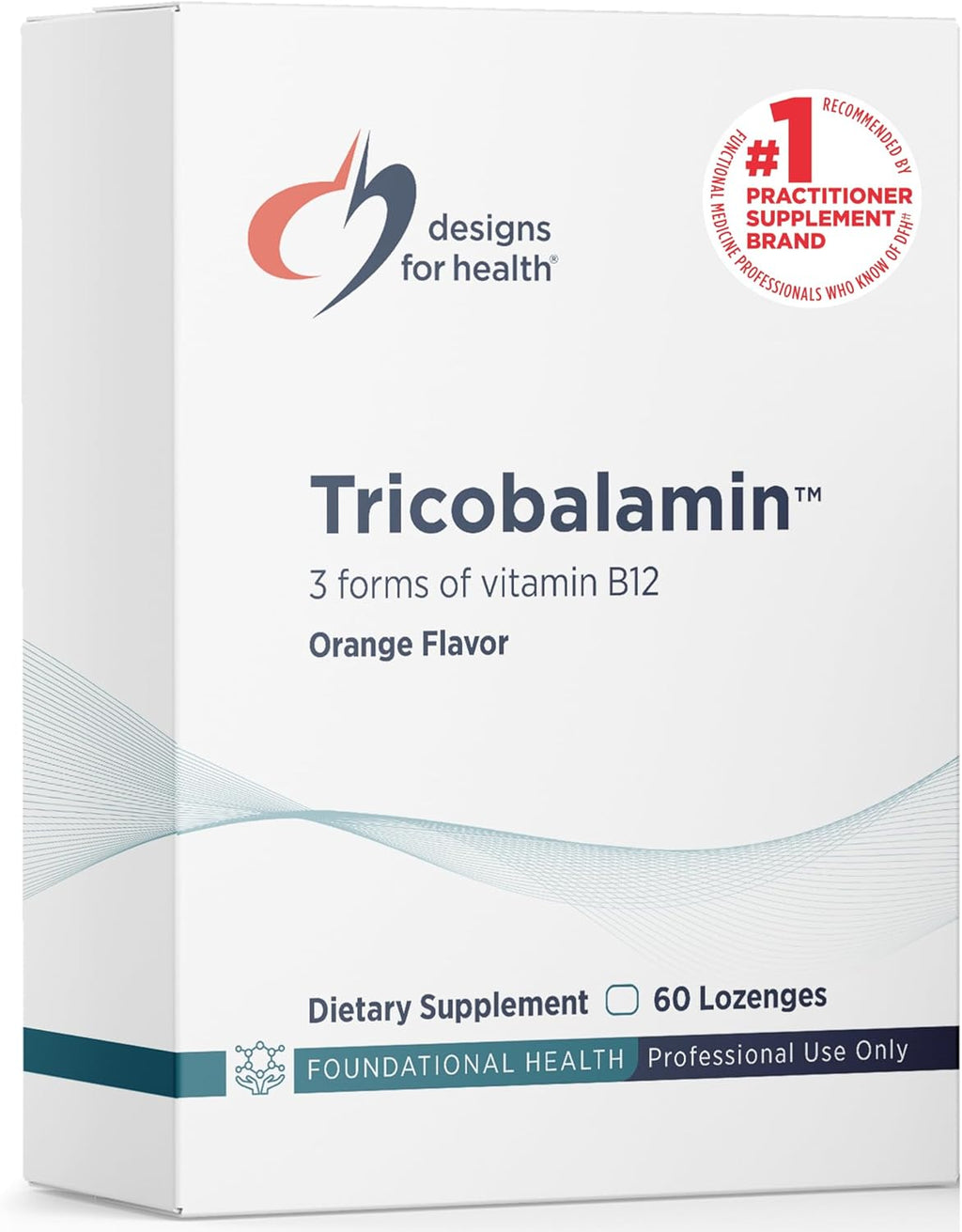 Designs for Health B12 Tricobalamin – 3000mcg Triple B12 Sublingual (60 Comprimidos)