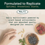 Adapt Naturals Multivitamínico para Mujeres y Hombres, Biodisponible, Fácil Absorción, con Biotina, Niacina, Vitamina A, B, C, D, E, K1, Zinc y Magnesio - Apoyo Inmunitario - 30 Días