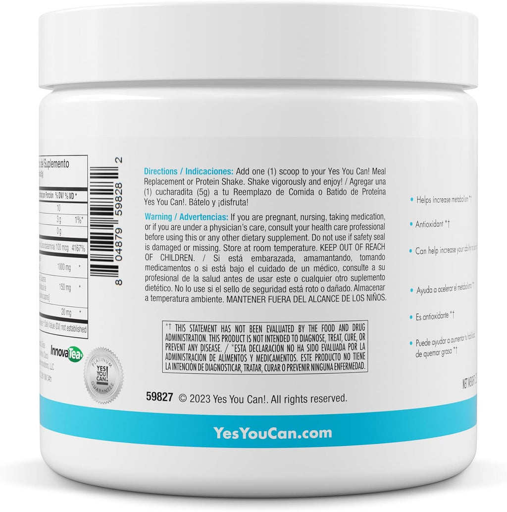 Yes You Can! Shake Booster High Energy Powder Drink Mix, 150g (2 Pack)