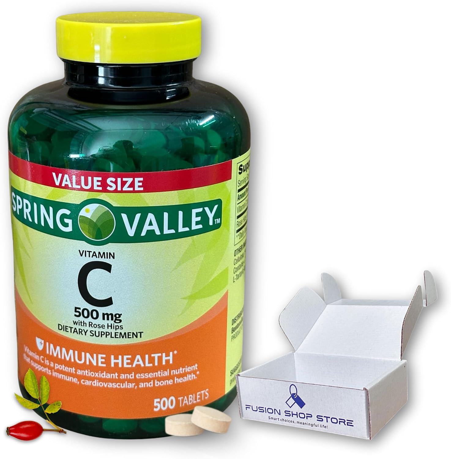 Vitamin C 500mg with Rose Hips - 500 Tablets
