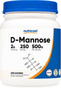 Nutricost D-Mannose en Polvo 500 Gramos (250 Dosis) - Vegano, No-GMO y Sin Gluten