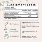 Calcio 1.200 mg con Vitamina D3 y K2, 300 Comprimidos