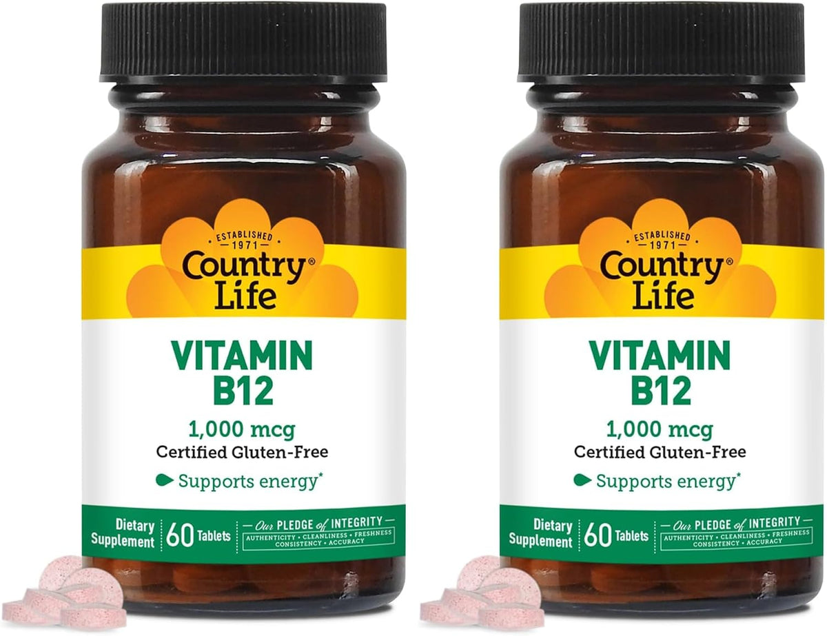 Country Life Vitamina B12 1000 mcg - 60 – Quienes buscan apoyo cognitivo: Ayuda a mantener la memoria y la – Image 9