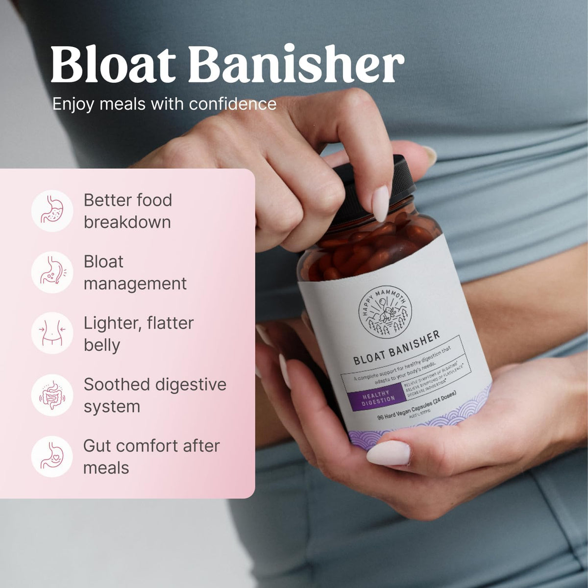 Happy Mammoth Bloat Banisher – Alivio de gases e hinchazón – Image 2