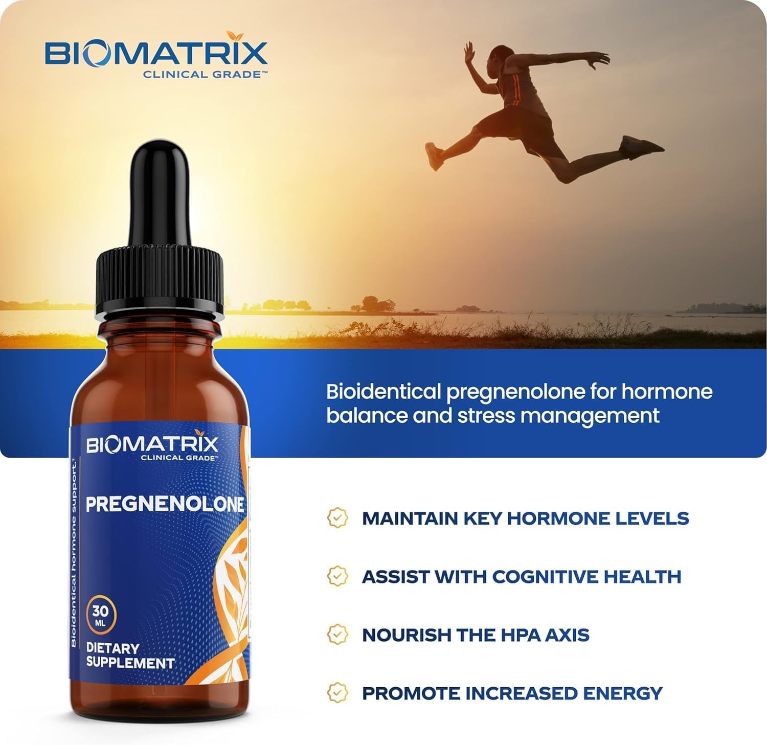 BioMatrix Pregnenolona Líquida Sublingual - 30 ml