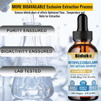 Biduka Gotas Sublinguales de Vitamina B12 10.000 mcg - Fórmula única con D3, B9 y Calcio - Vegano, No Transgénico, Sin Gluten