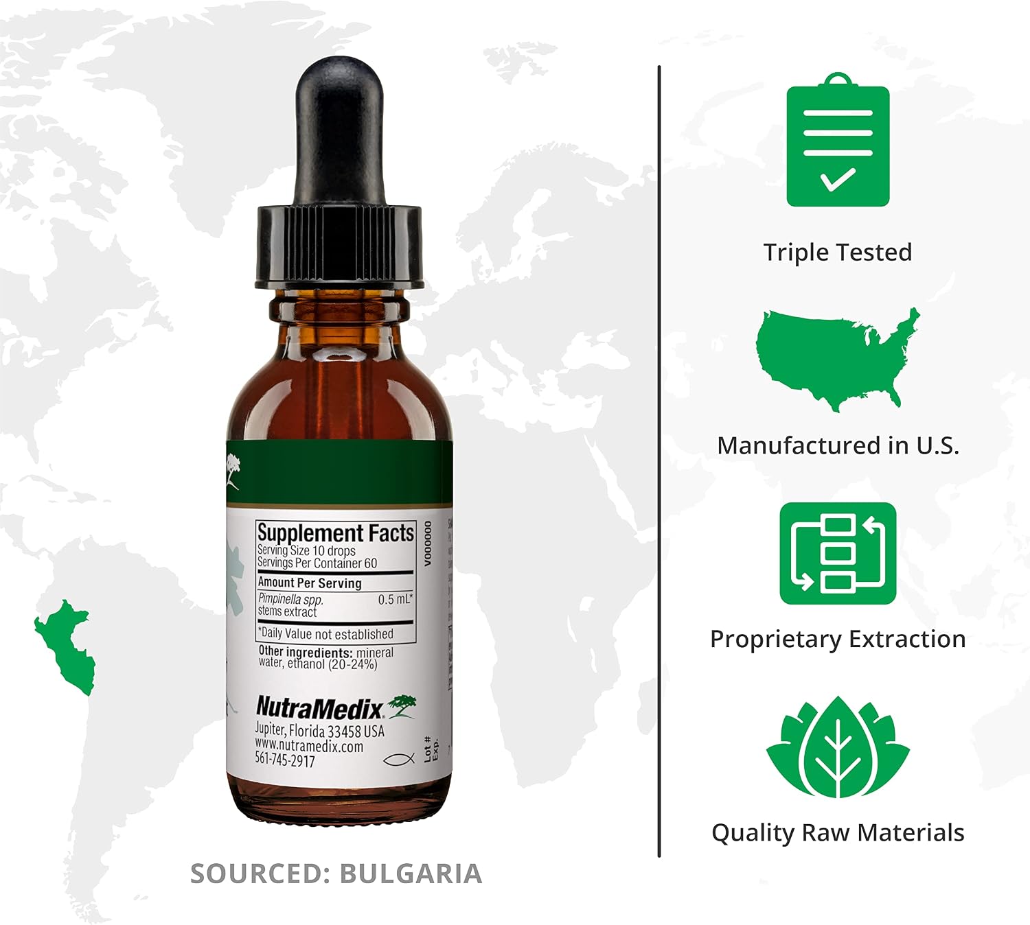 NutraMedix Pinella - Gotas de Extracto de Anís (Pimpinella anisum) - 30 ml