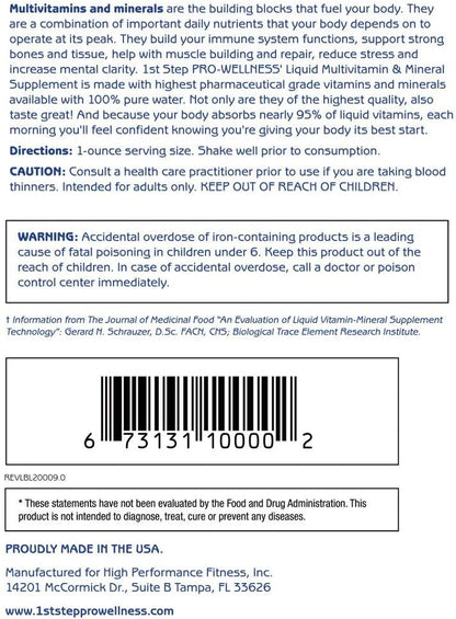 1st Step for Energy Liquid Multivitamin & Mineral Citrus Burst 473 ml – Image 8