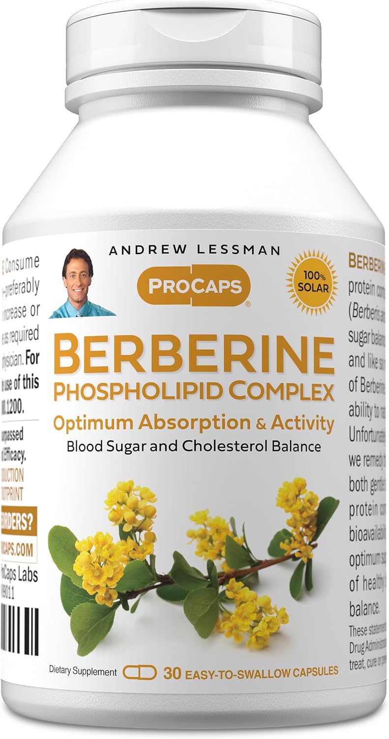 ANDREW LESSMAN Complejo de Berberina con Fosfolípidos - 240 Cápsulas