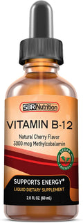 Vitamina B12 Sublingual Gotas Líquidas - Metilcobalamina 3000mcg - 60 Dosis - Vegano
