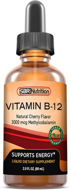 Vitamina B12 Sublingual Gotas Líquidas - Metilcobalamina 3000mcg - 60 Dosis - Vegano