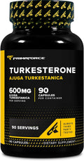 Primaforce Turkesterone 600mg, 90 Cápsulas - Suplemento No Transgénico y Sin Gluten