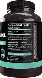 Myo-Inositol Puro 365 Cápsulas – Sin Magnesio ni Rellenos, Verificado en Laboratorio