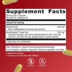 Metagenics Berberine GT - 500 mg de Berberina con Extracto de Té Verde Descafeinado - 60 Cápsulas Vegetales
