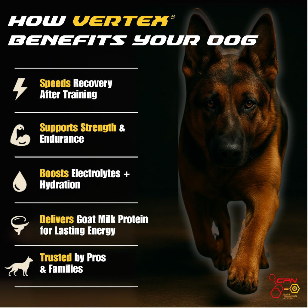 Vertex Canine Essentials - Suplemento de Alto Rendimiento para Perros Activos y de Cría (10 lbs)