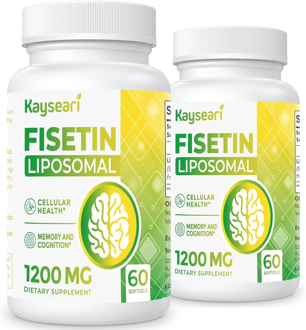 Kayseari Fisetin 1200mg Liposomal - 98% Pureza - 60 Cápsulas