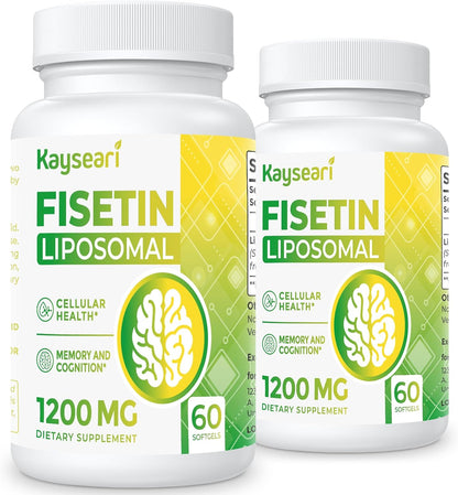 Kayseari Fisetin 1200mg Liposomal - 98% Pureza - 60 Cápsulas – Image 8