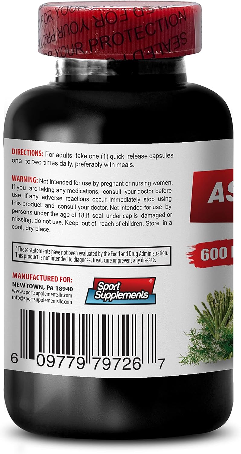Extracto de Espárrago Joven 600 mg - 2 Botellas de 120 Cápsulas
