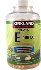 Vitamina E 400 UI, 500 Perlas Blandas - Kirkland