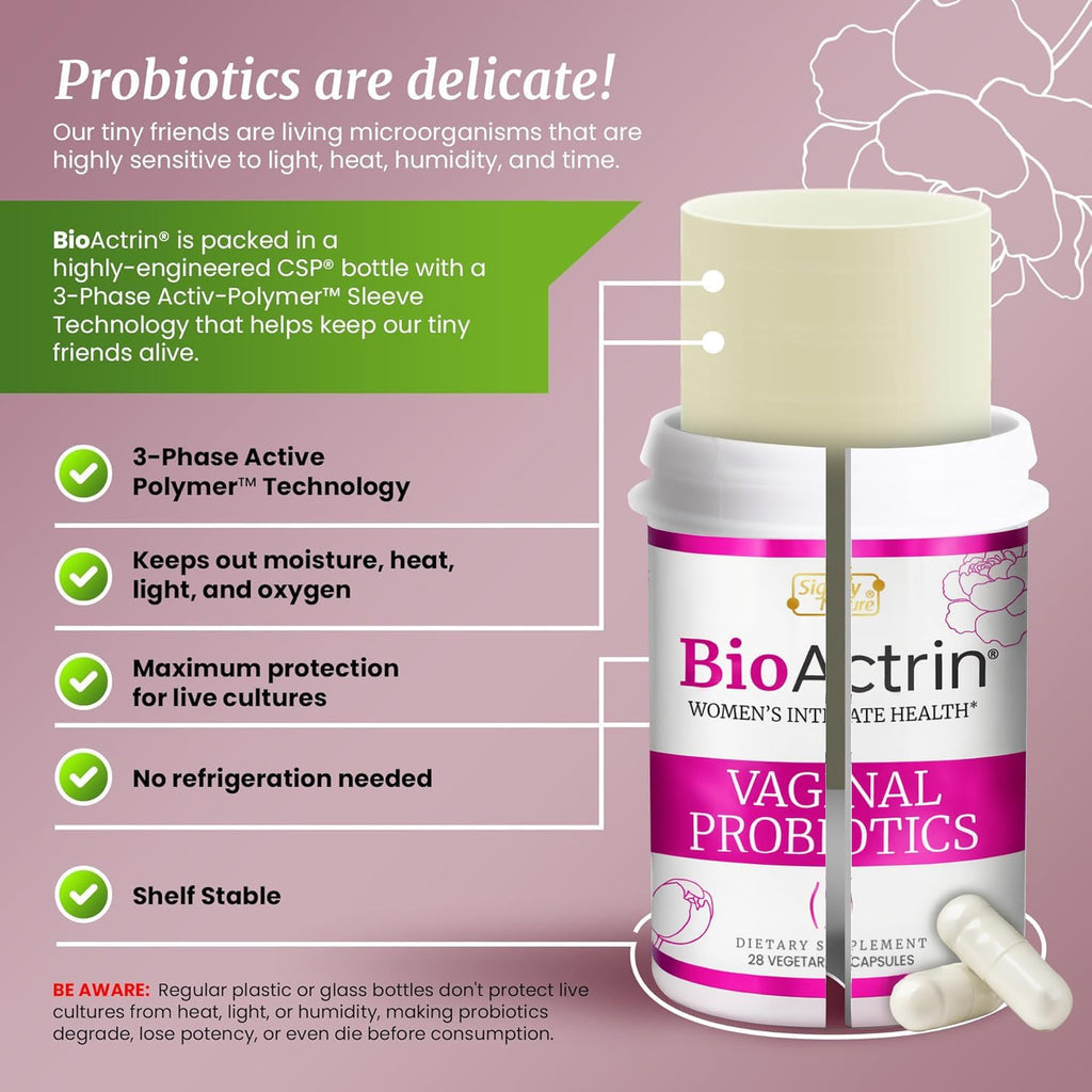 SIGNIFY NATURE Bioactrin Probióticos Vaginales para Mujeres