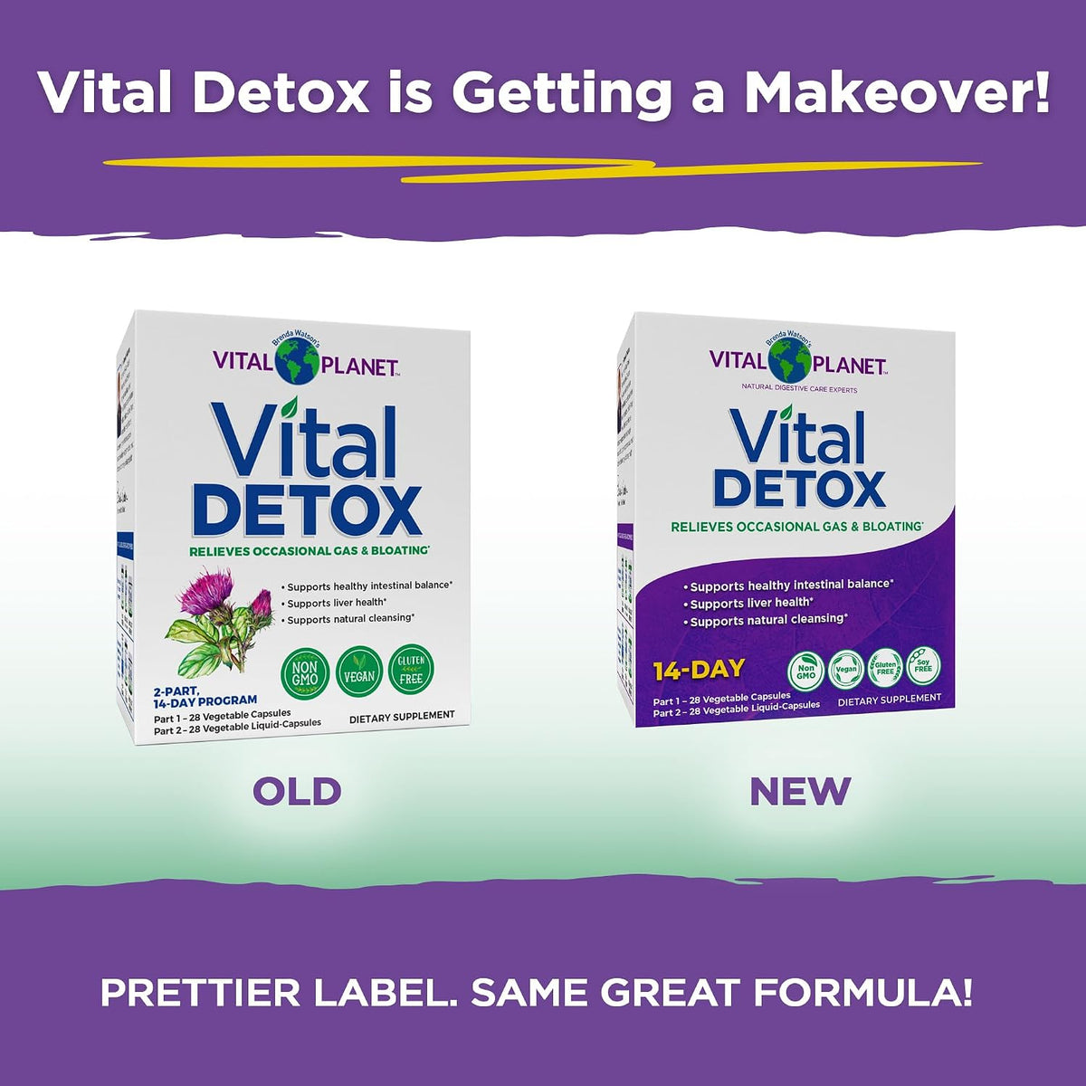 Vital Planet Vital Detox - Kit de 14 Días con Cardo Mariano y Quercetina - 56 Cápsulas – Image 3